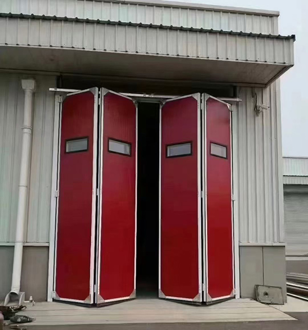 迭部工业折叠门在大型装配车间出入口的应用实例